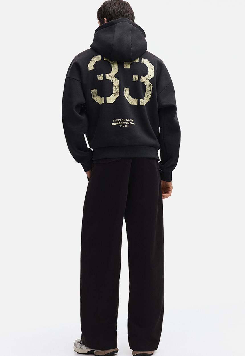 H&M - Loose fit hoodie - black/original