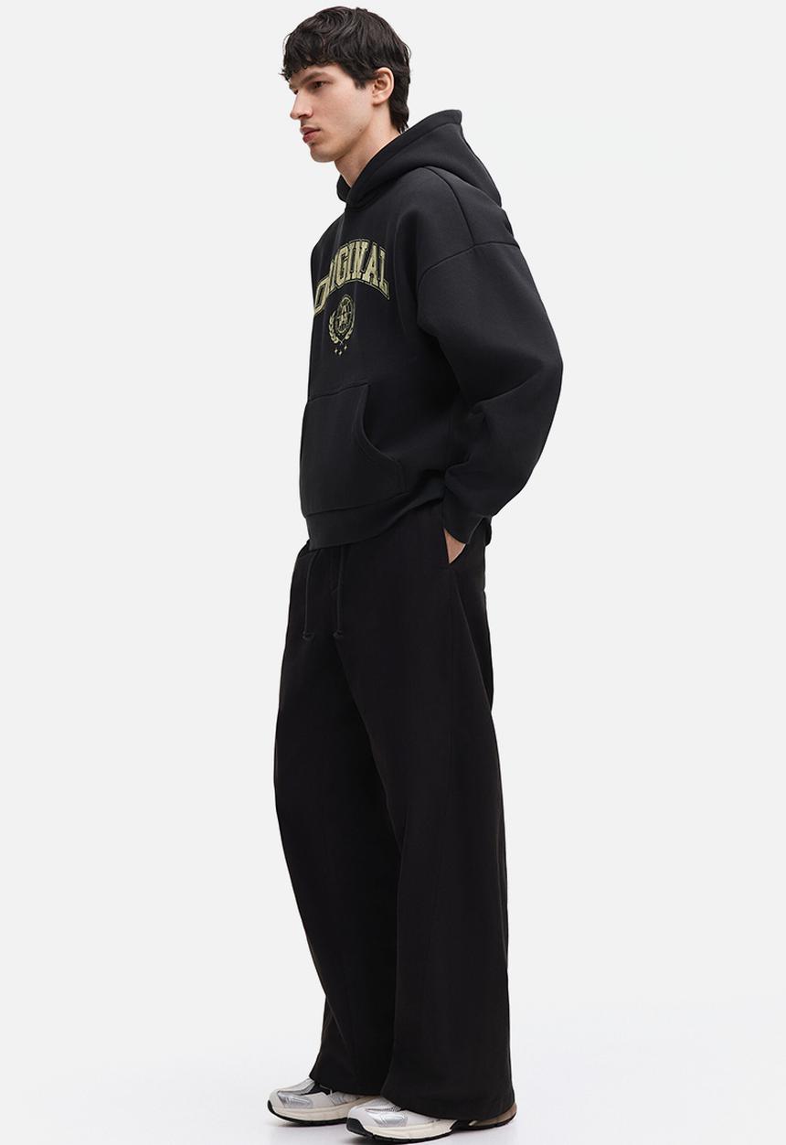 H&M - Loose fit hoodie - black/original