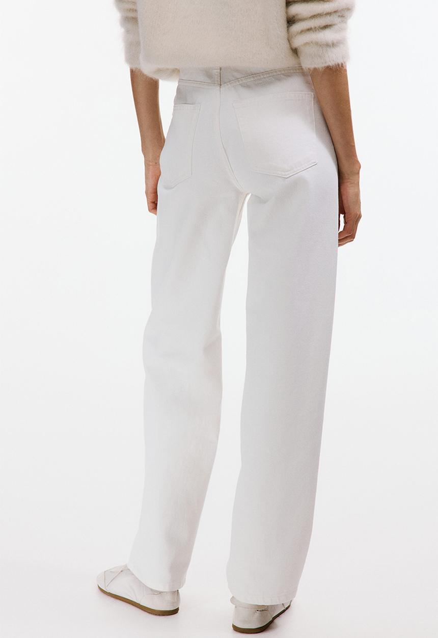 H&M - Barrel high waist jeans - white