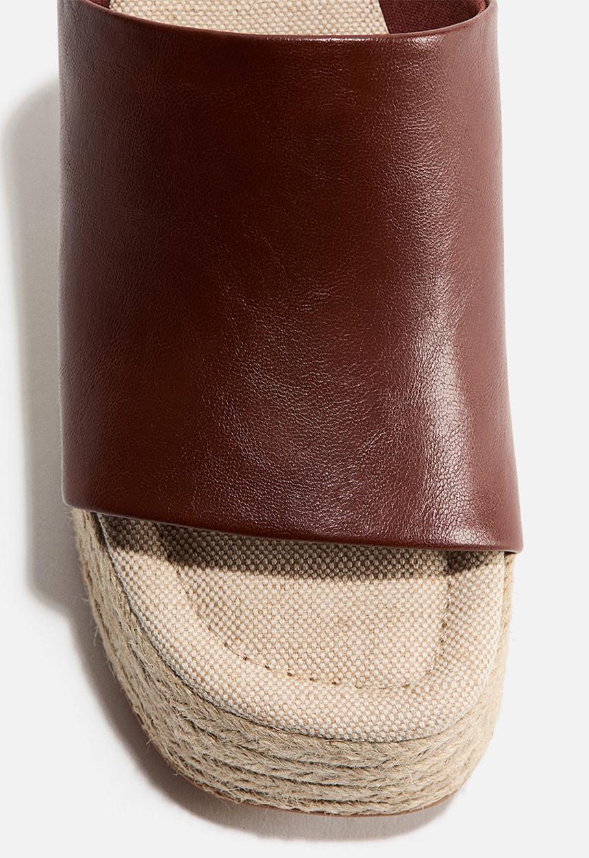 H&M - Heeled espadrilles - dark brown