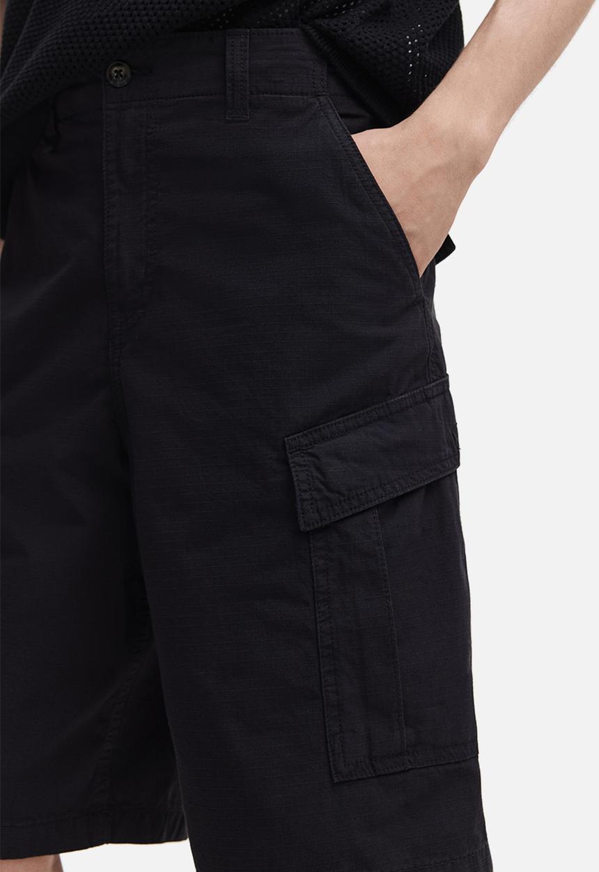 H&M - Loose fit cotton cargo shorts - black