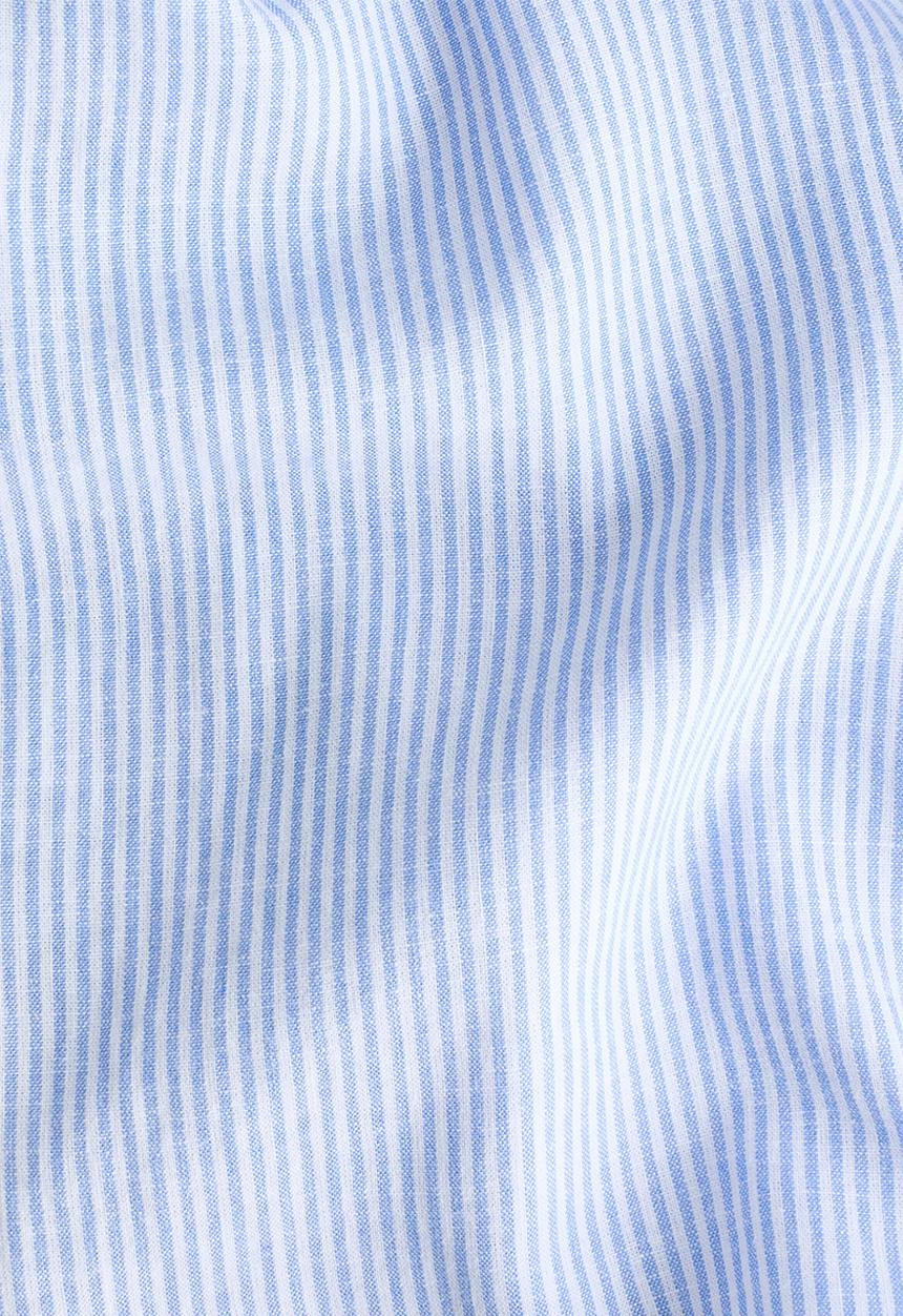 H&M - Linen-blend pyjamas - blue/striped