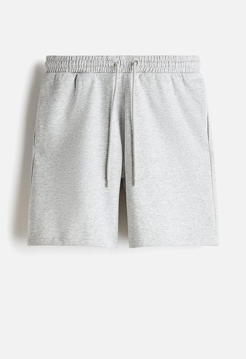 H&M - Regular fit sweatshorts - light grey marl