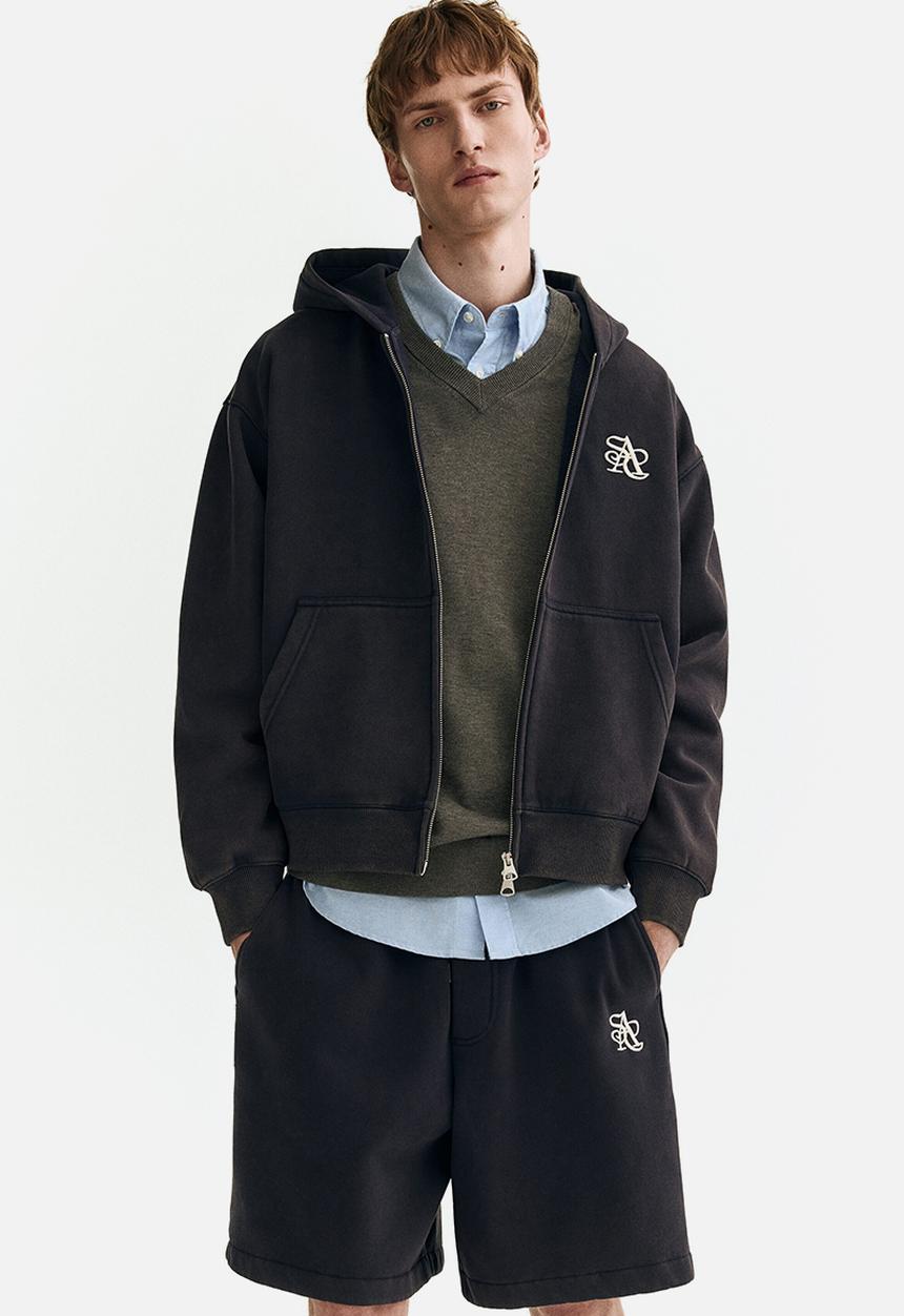 H&M - Relaxed fit shorts - navy blue