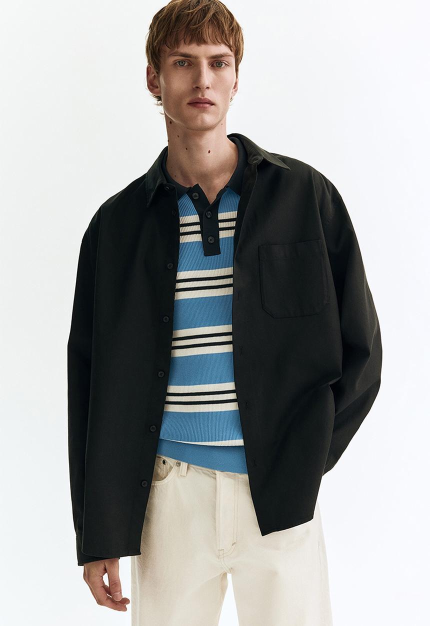 H&M - Relaxed fit shirt - black