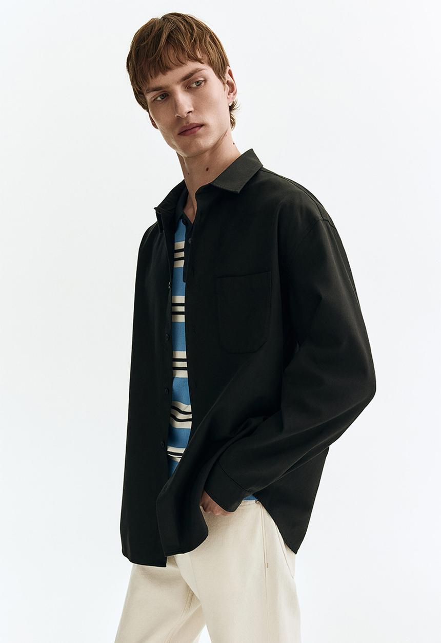 H&M - Relaxed fit shirt - black