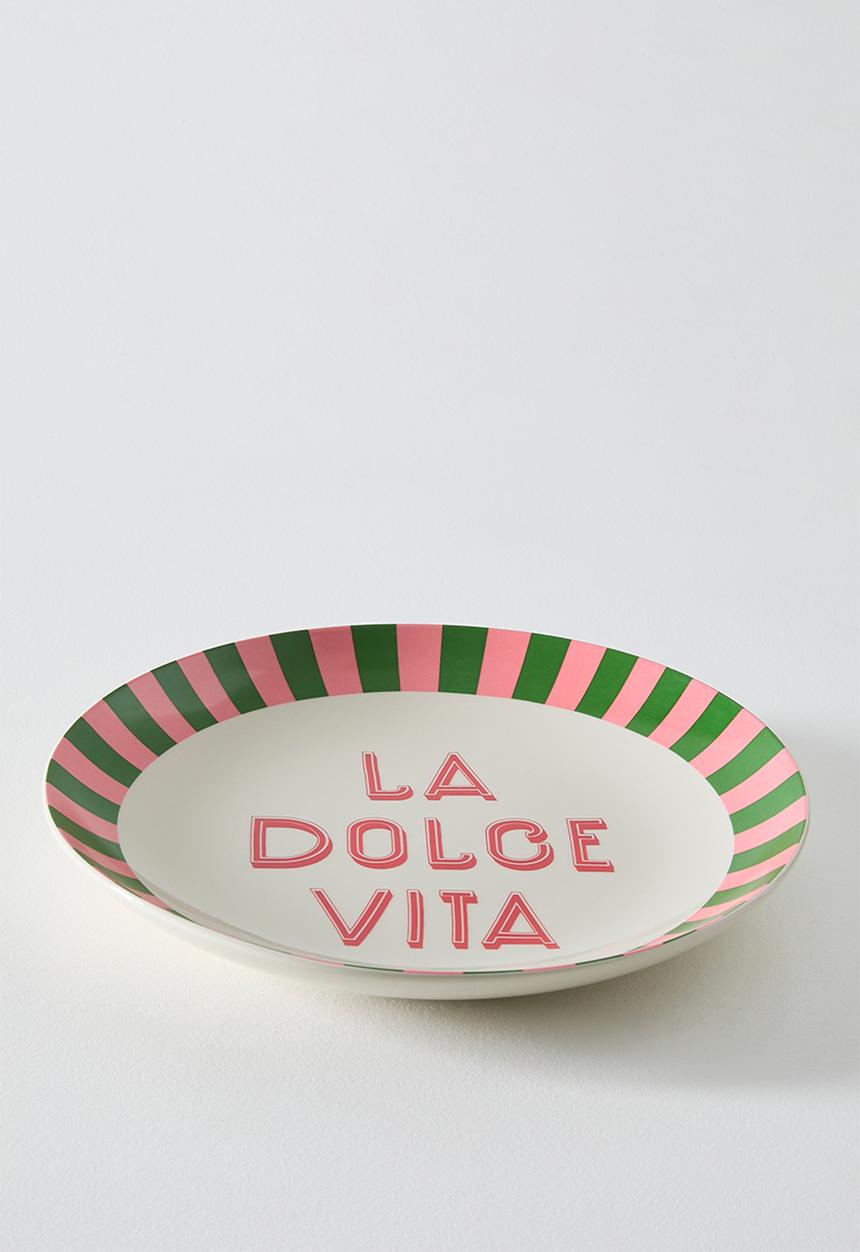 Sixth Floor - La Dolce Vita Stoneware Plate - White 