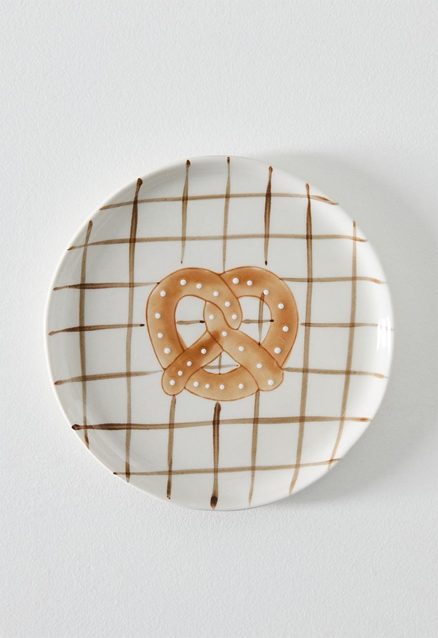 Sixth Floor - Pretzel Stoneware Tapas Plate Natural  
