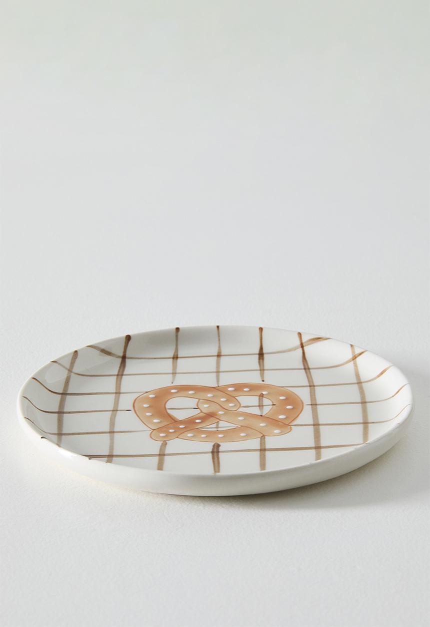 Sixth Floor - Pretzel Stoneware Tapas Plate Natural  