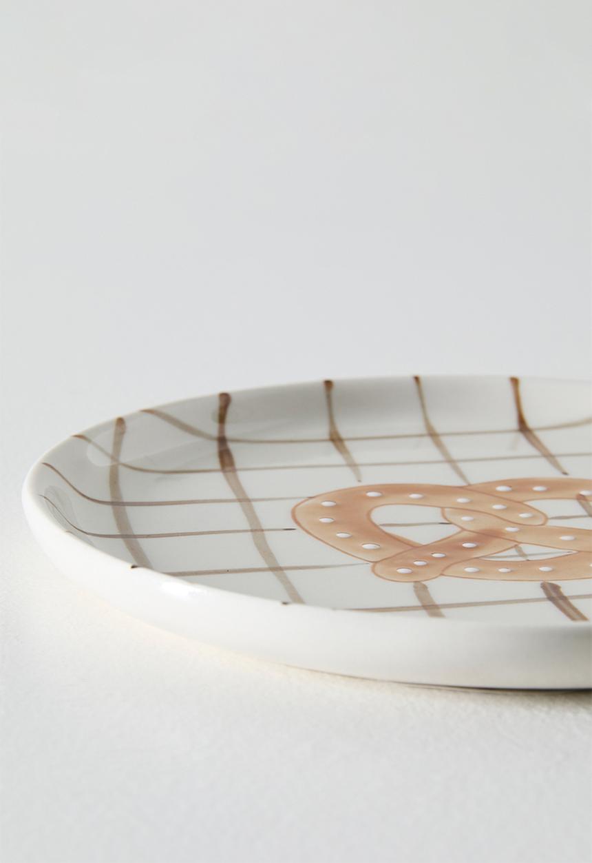 Sixth Floor - Pretzel Stoneware Tapas Plate Natural  