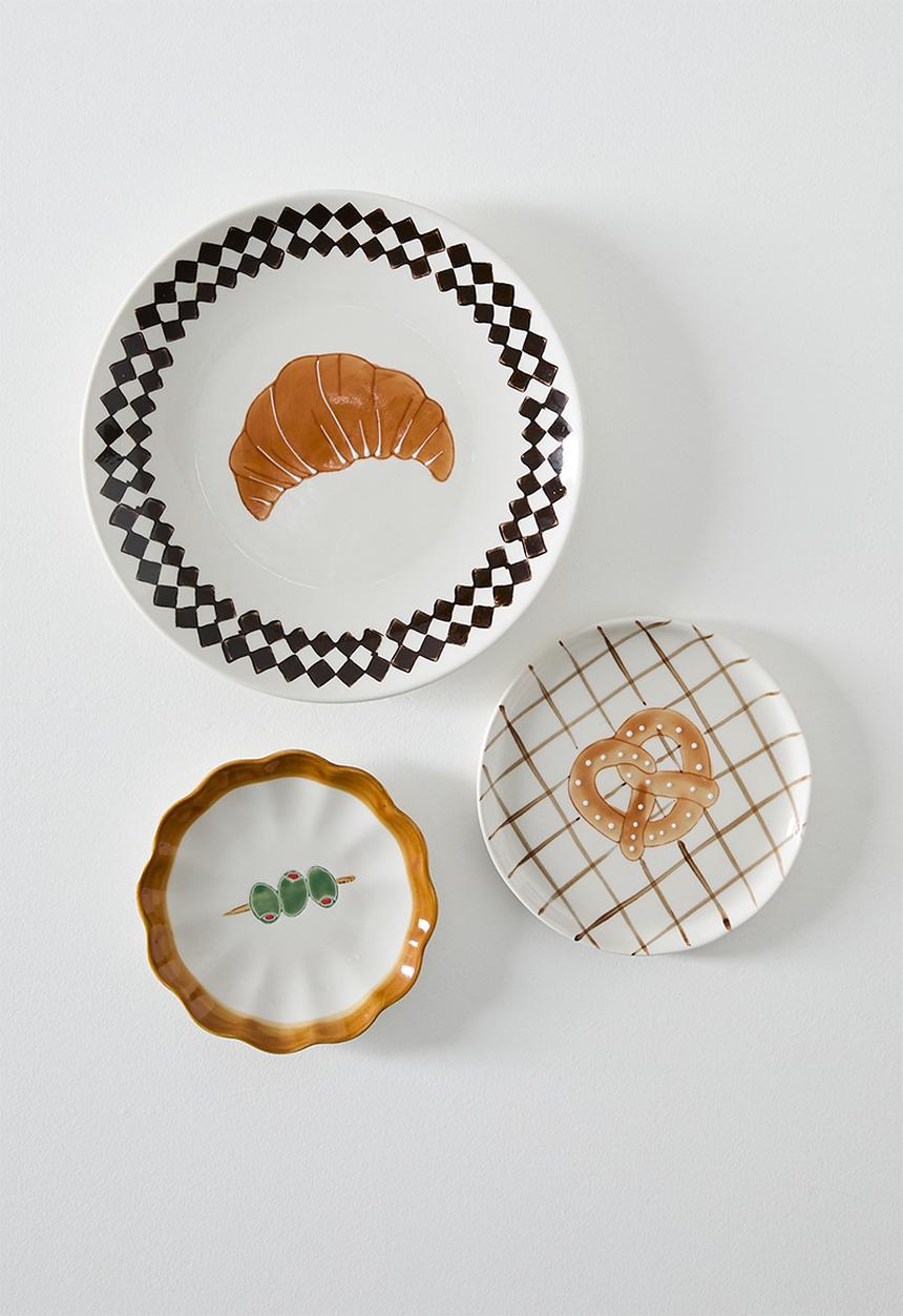 Sixth Floor - Pretzel Stoneware Tapas Plate Natural  