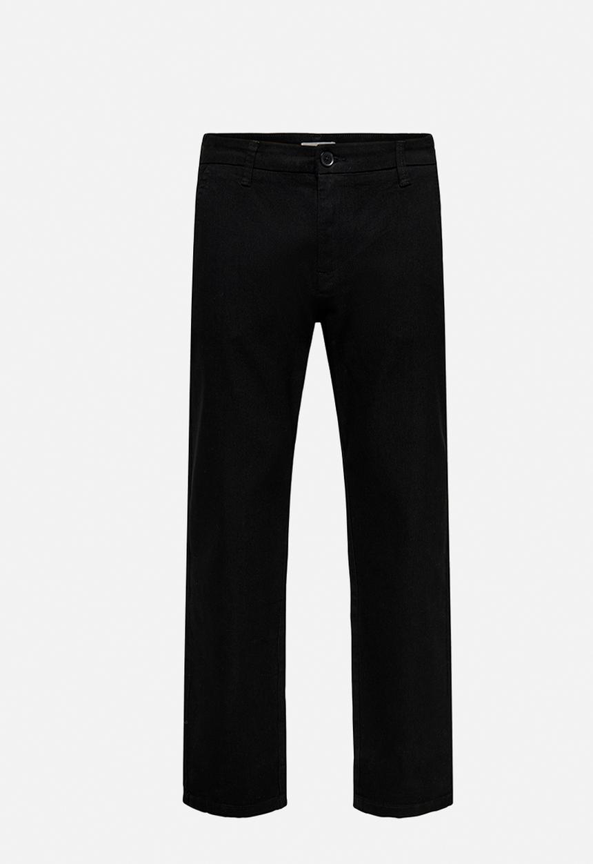 Only & Sons - ONSEDGE Twill Straight Chino 0600 Pant - Black