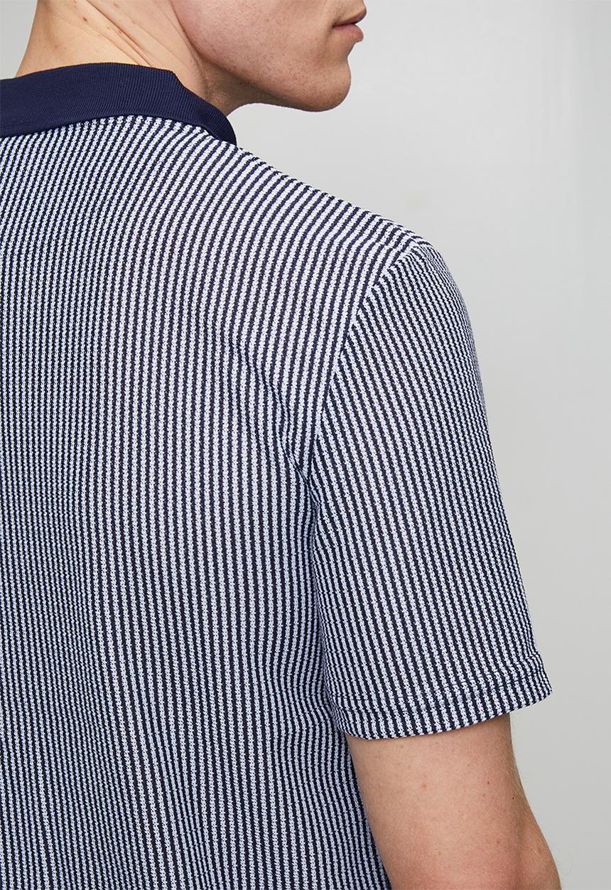 Brave Soul - Rigney Polo - Navy / Off White