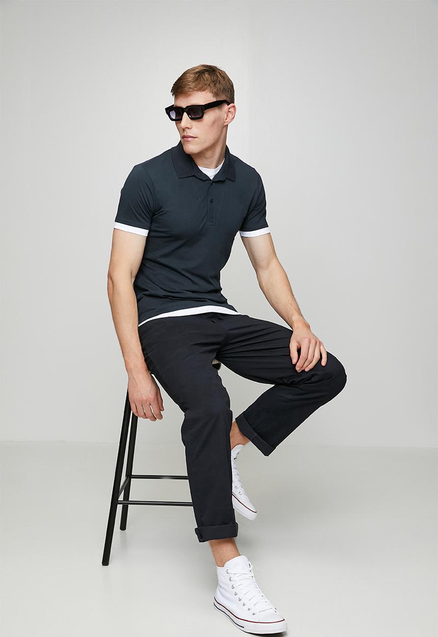 Brave Soul - Elgin Golfer - Dark Navy/ Optic White