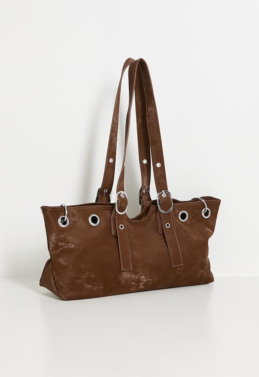 Tessa Design - Fiadh Eyelet Shoulder Bag - Brown