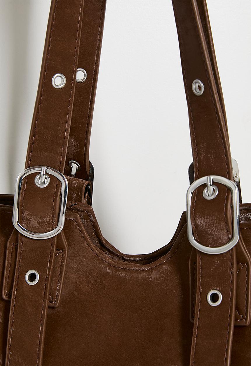Tessa Design - Fiadh Eyelet Shoulder Bag - Brown
