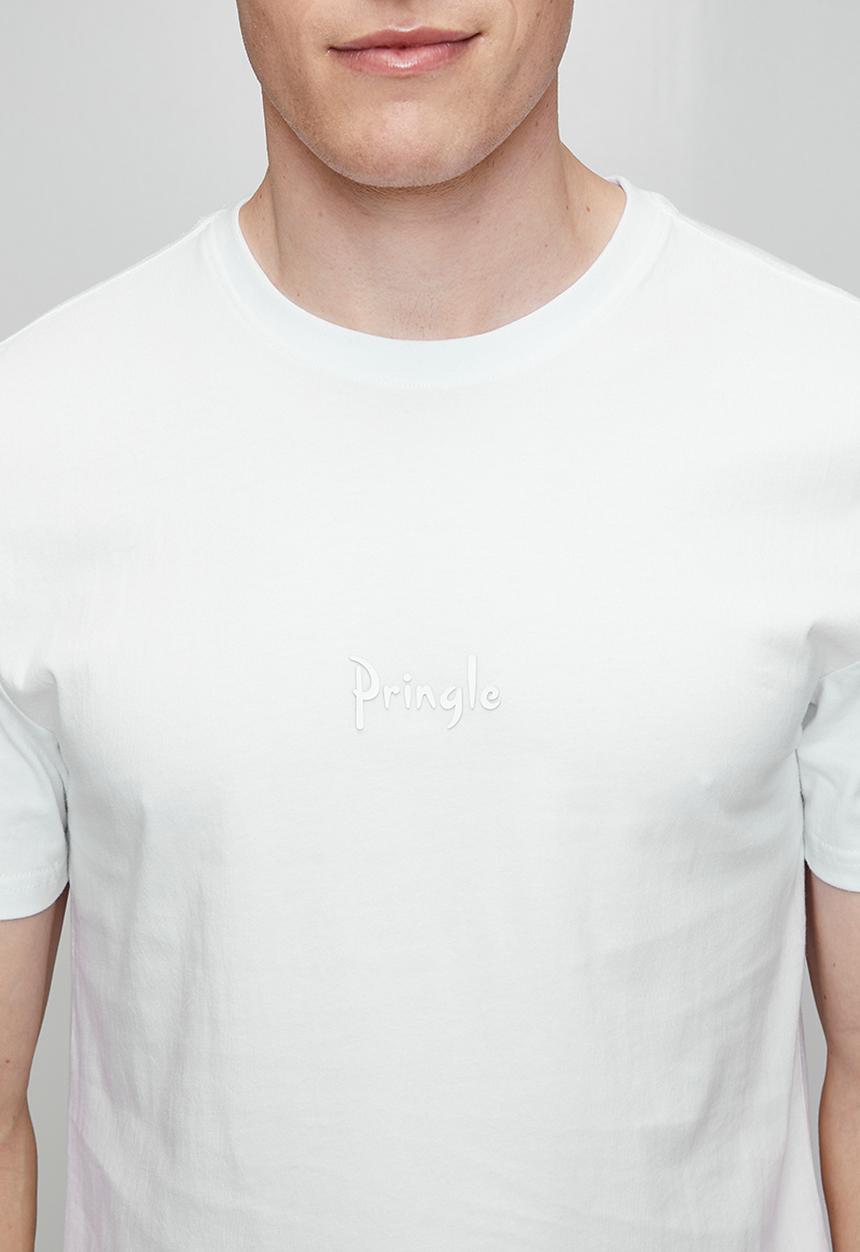 Pringle of Scotland - Pringle Henry Raised Printed Tee - White
