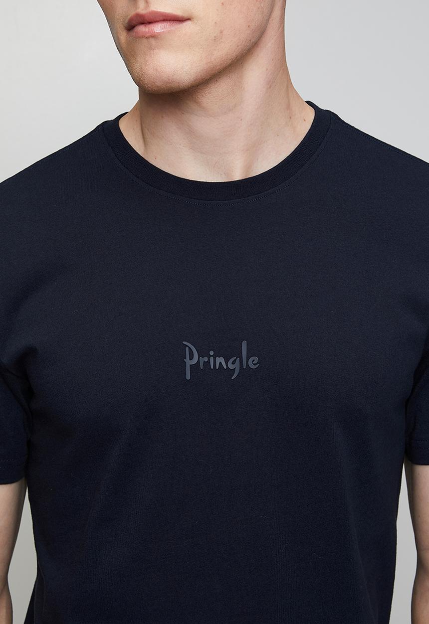 Pringle of Scotland - Pringle Henry Raised Printed Tee - Navy