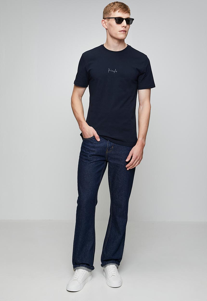 Pringle of Scotland - Pringle Henry Raised Printed Tee - Navy