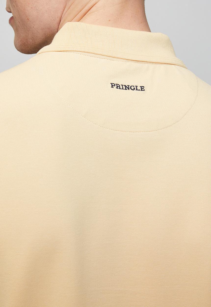 Pringle of Scotland - Pringle Adam Pique Golfer - Biscuit