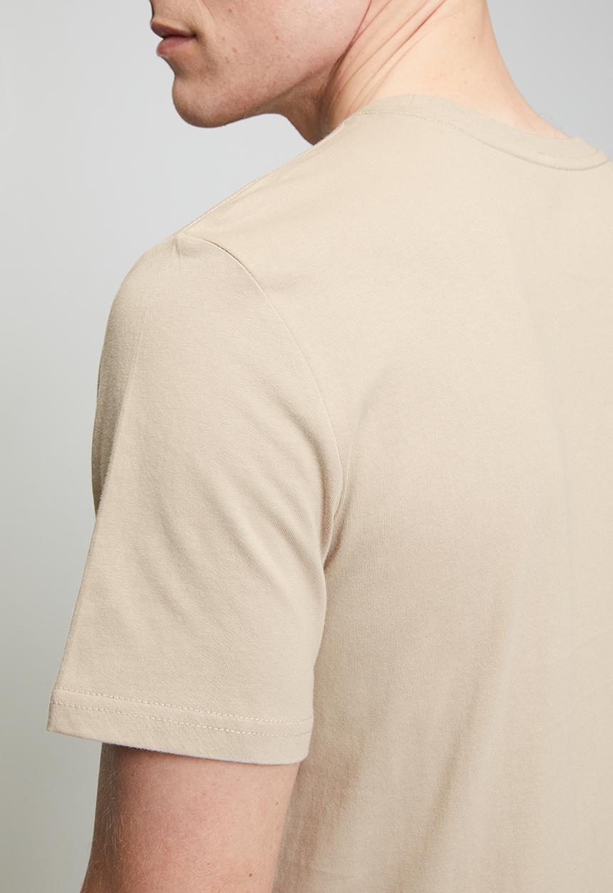Pringle of Scotland - Pringle Liam Embroidery Tee - Stone