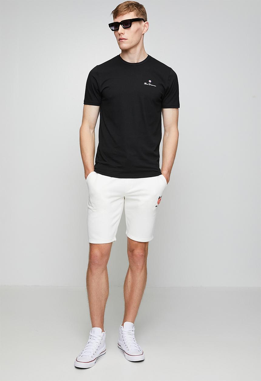 Ben Sherman - Essential Tar Prnt Crew Tee Shirt - Black