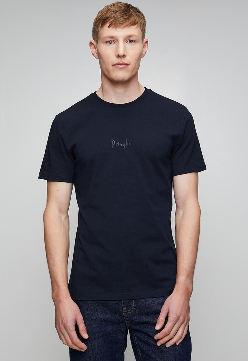 Pringle of Scotland - Pringle Henry Raised Printed Tee - Black
