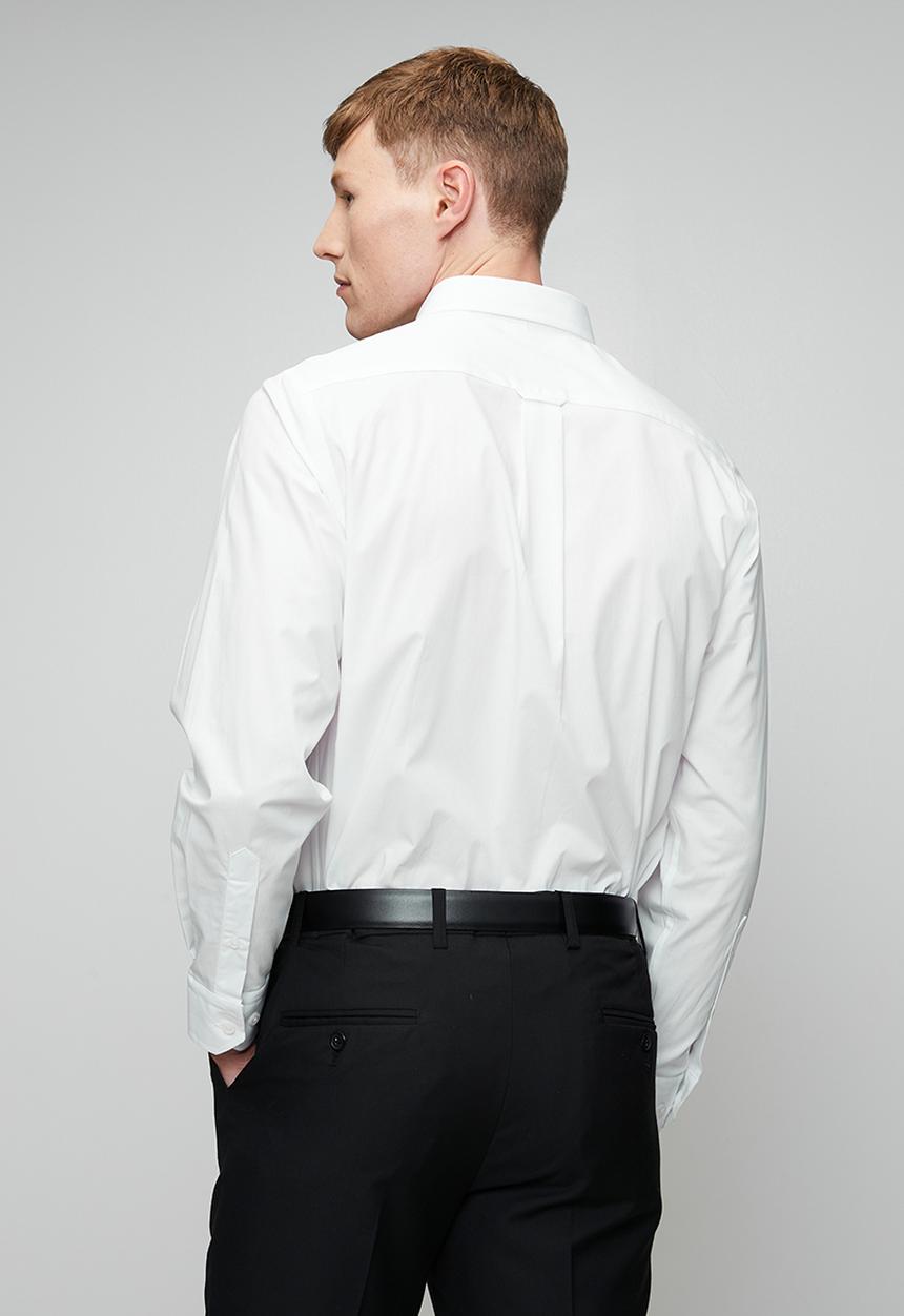 Pringle of Scotland - Pringle Jacob Long Sleeve Classic Stretch Shirt - White