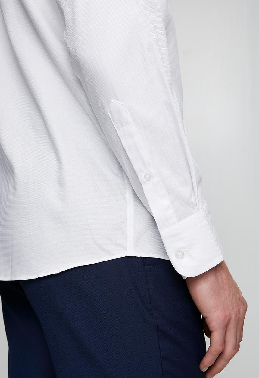 Pringle of Scotland - Pringle Tim Long Sleeve Tailored Shirt - White