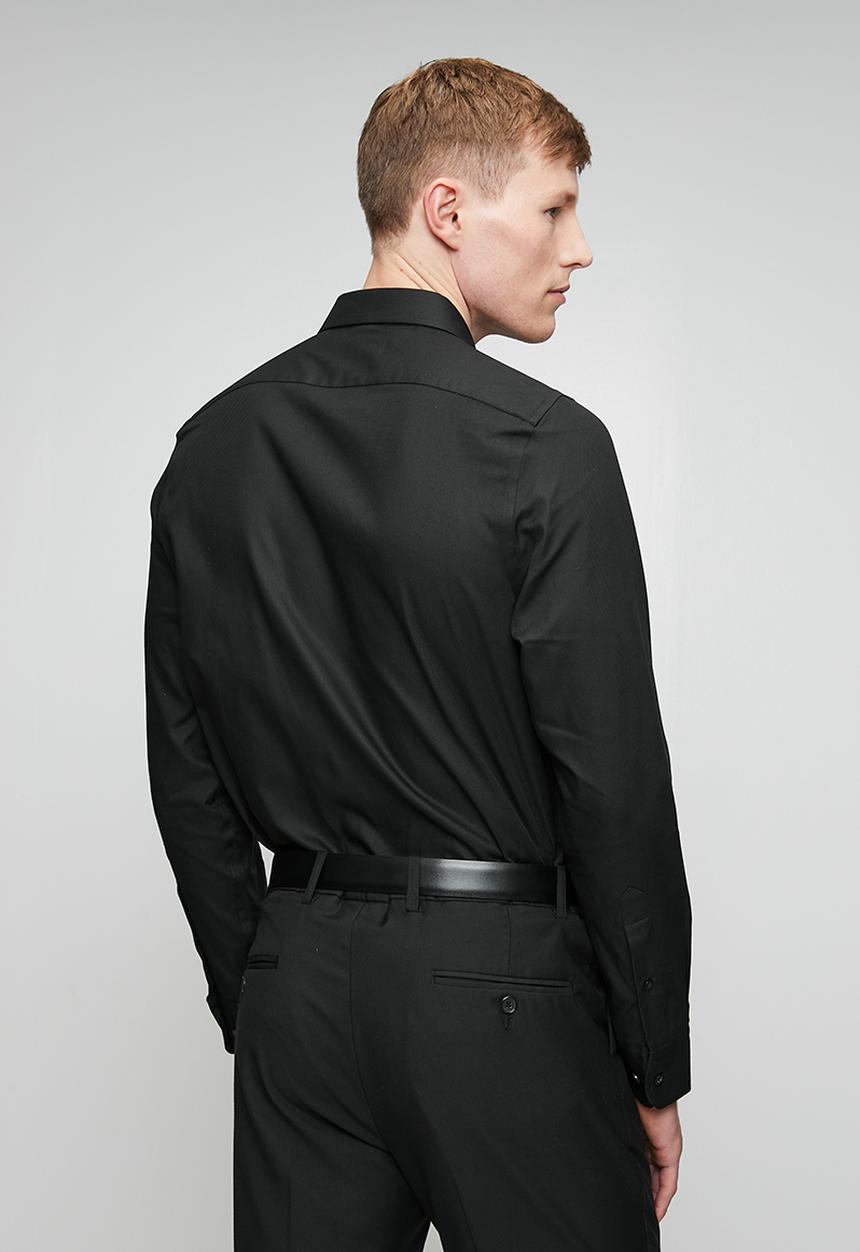 Pringle of Scotland - Pringle Tim Long Sleeve Tailored Shirt - Black