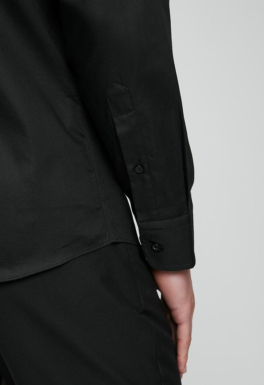 Pringle of Scotland - Pringle Tim Long Sleeve Tailored Shirt - Black