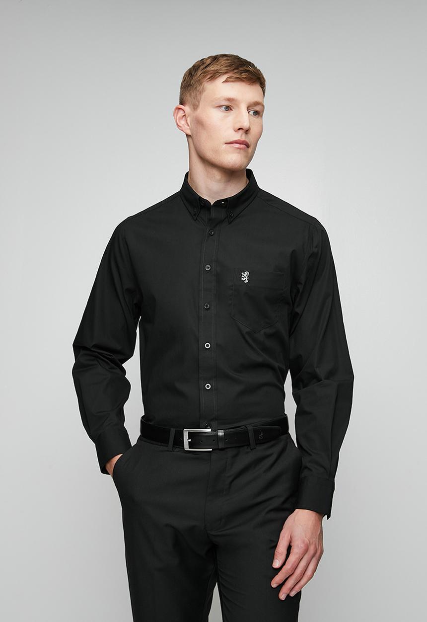 Pringle of Scotland - Pringle Jacob Ls Classic Stretch Shirt - Black