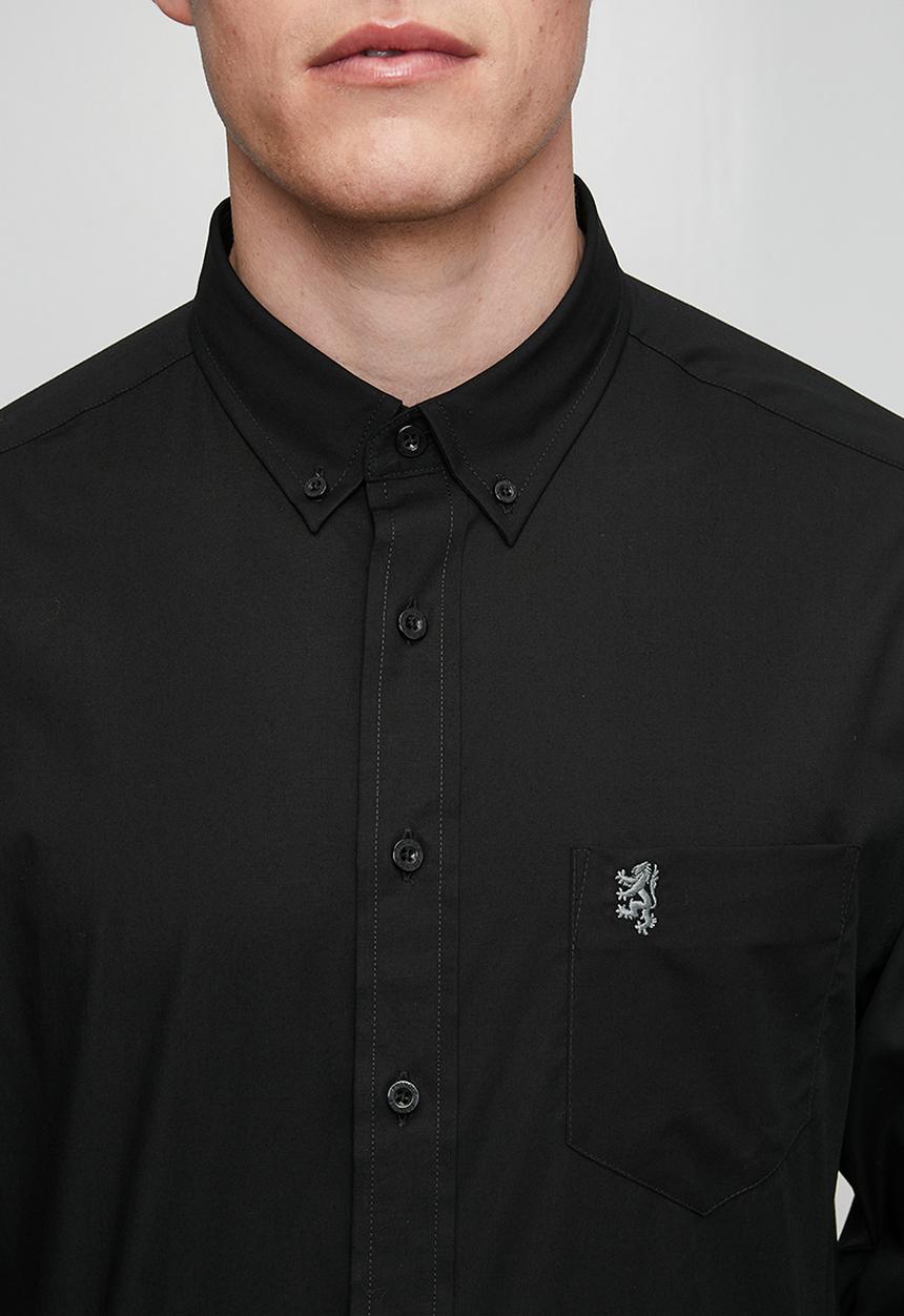 Pringle of Scotland - Pringle Jacob Ls Classic Stretch Shirt - Black