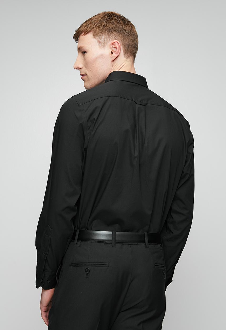 Pringle of Scotland - Pringle Jacob Ls Classic Stretch Shirt - Black