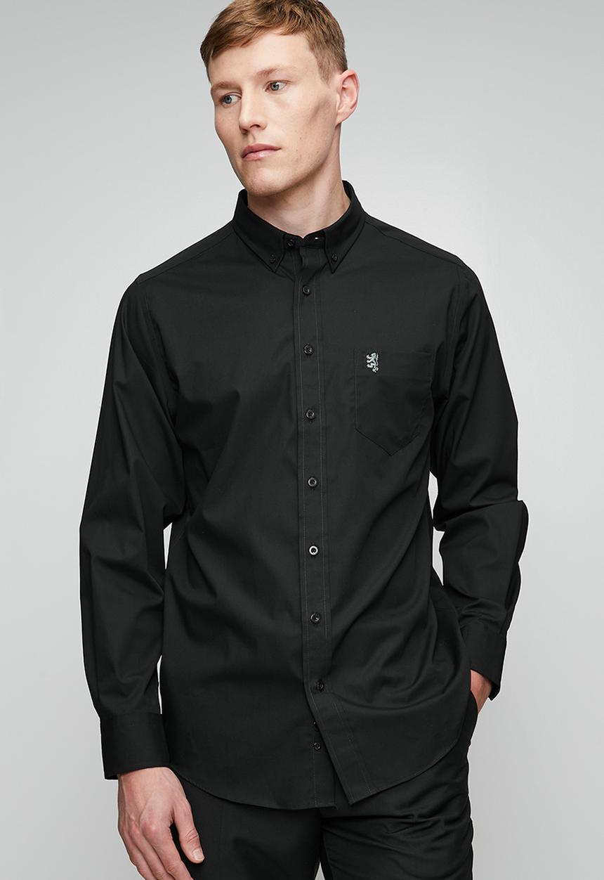 Pringle of Scotland - Pringle Jacob Ls Classic Stretch Shirt - Black