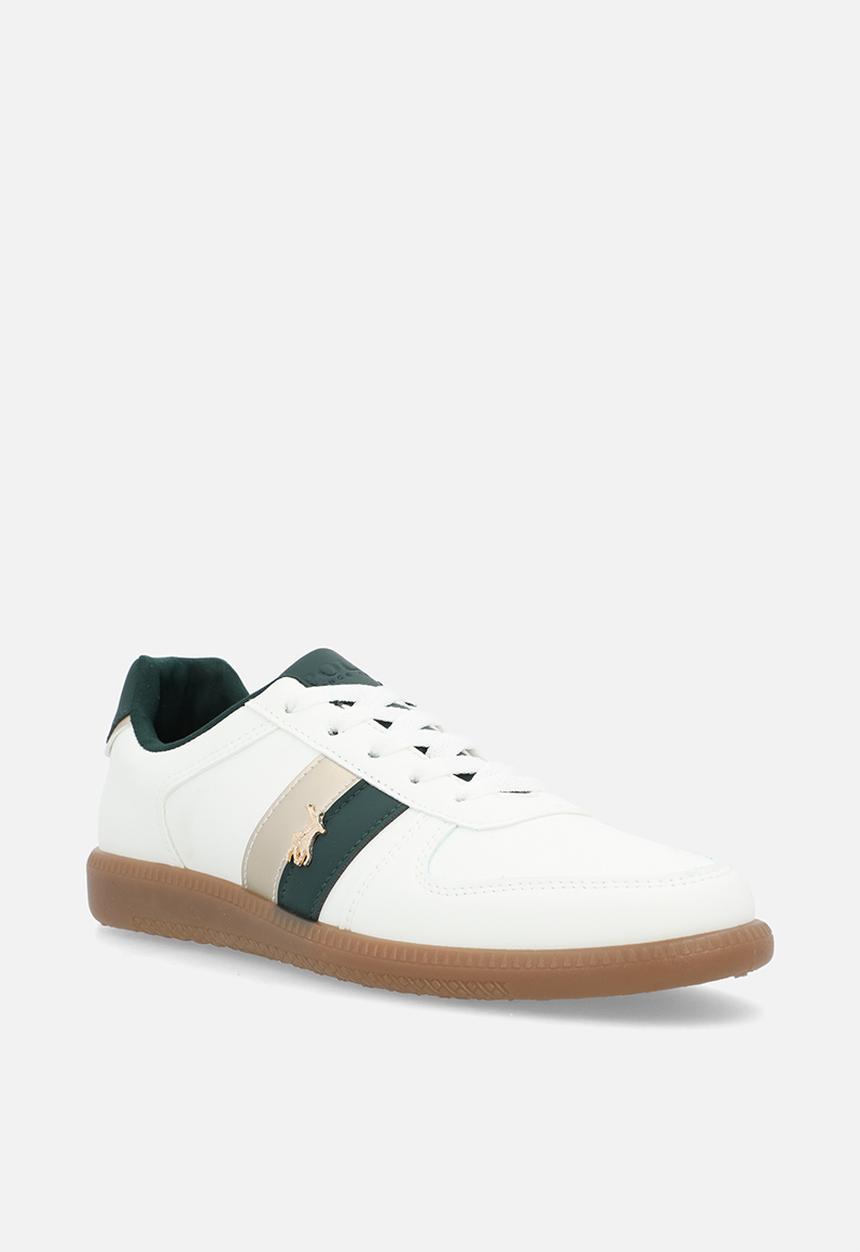 POLO - Side flash retro sneaker - white