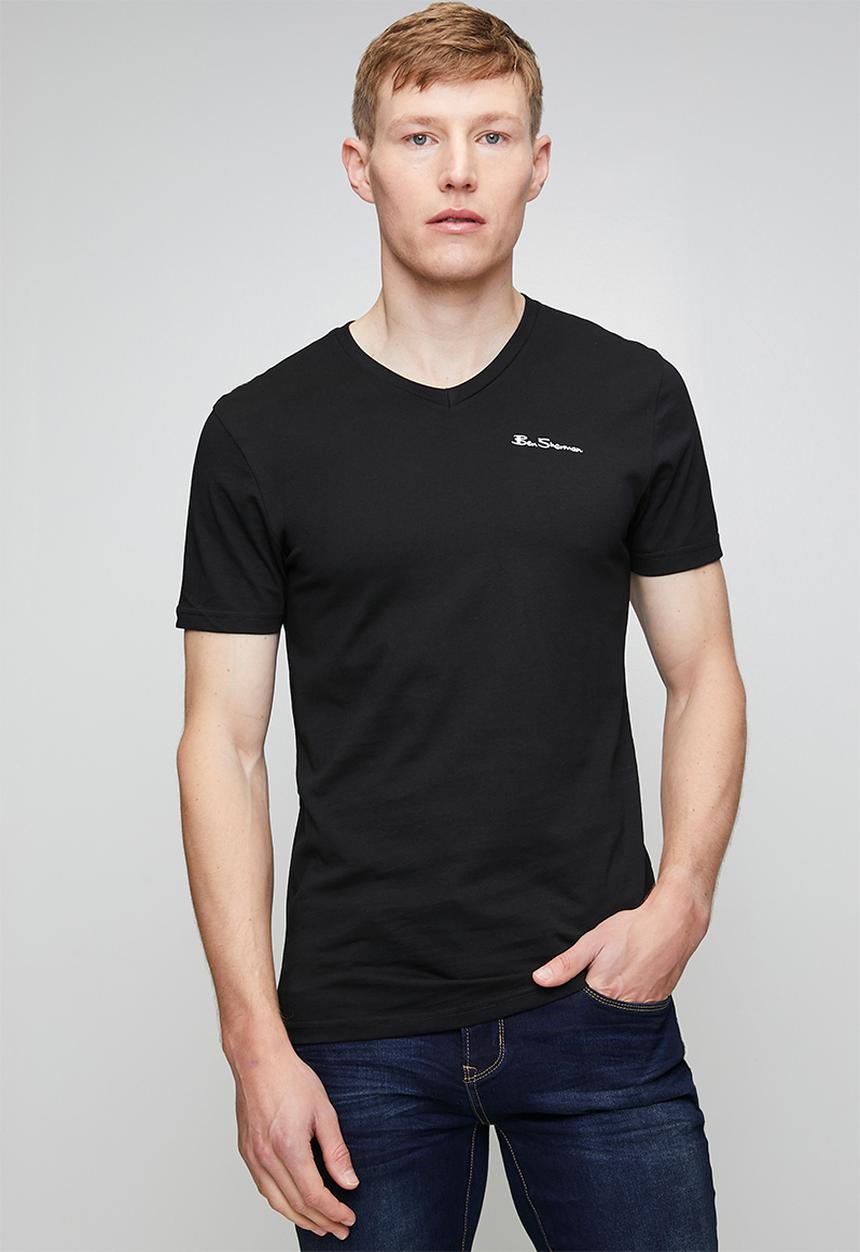 Ben Sherman - Essential Vn Short sleeve Tee Shirt - Black
