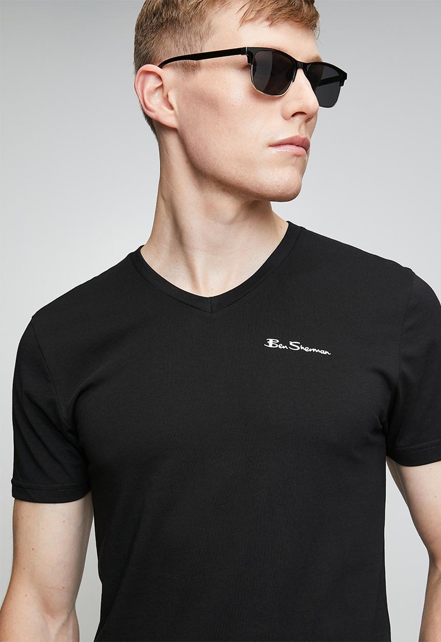 Ben Sherman - Essential Vn Short sleeve Tee Shirt - Black