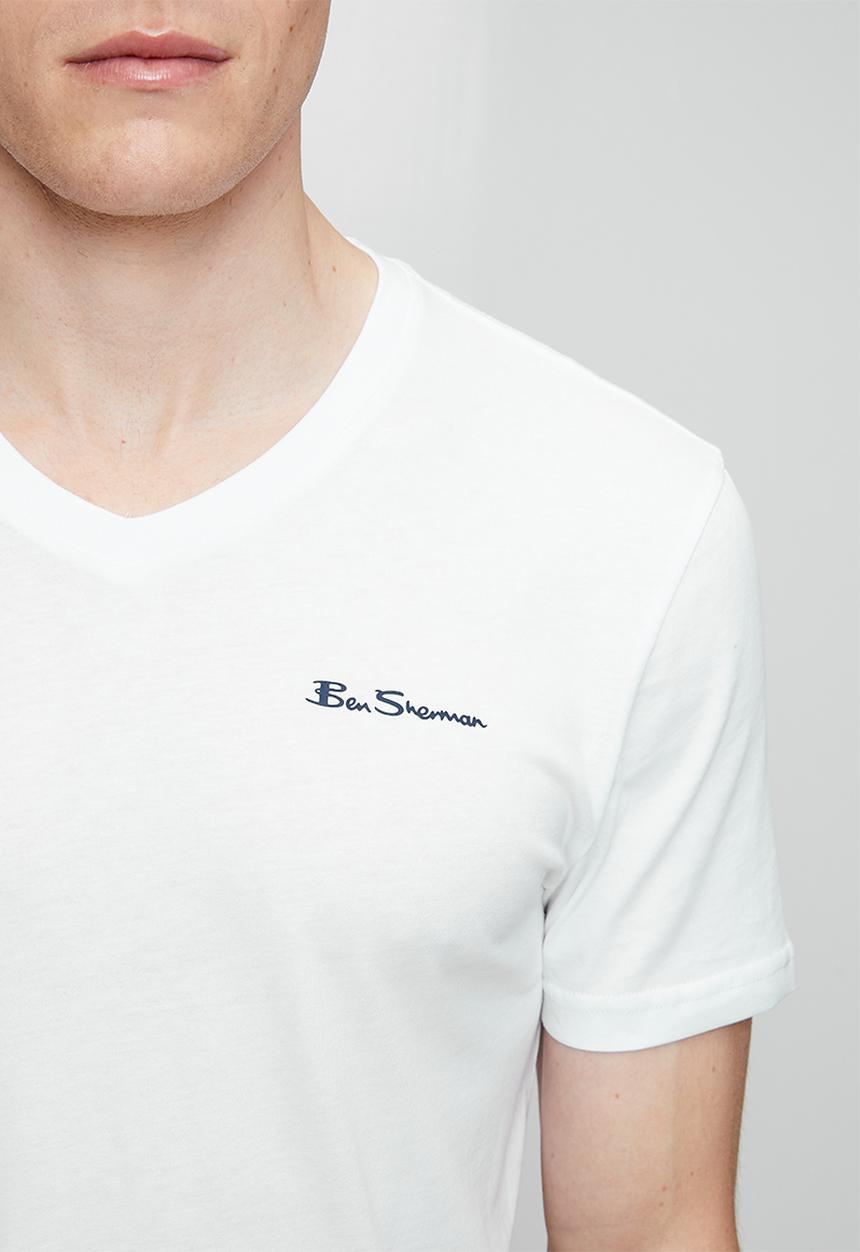 Ben Sherman - Essential Vn Short sleeve Tee Shirt - White