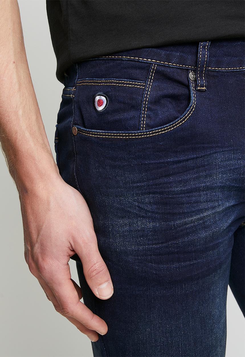 Ben Sherman - Slim Fit Enzyme Wash Denim - Dark Blue