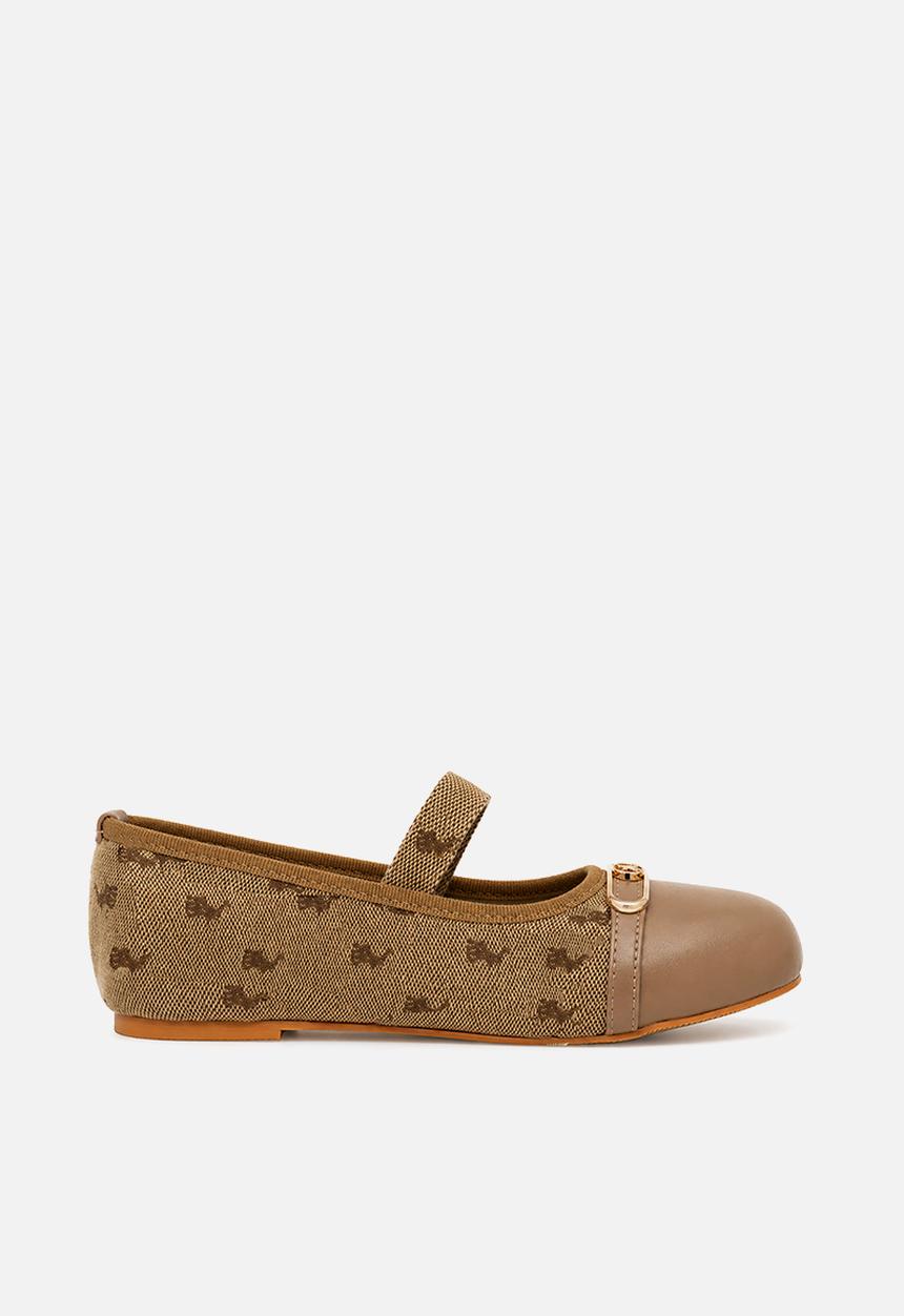 POLO - Jacquard Ballet Flat - Stone