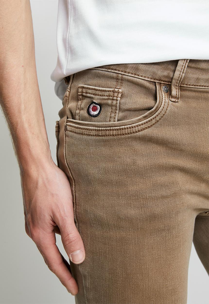 Ben Sherman - Slim Fit Garment Dye Denim - Dessert