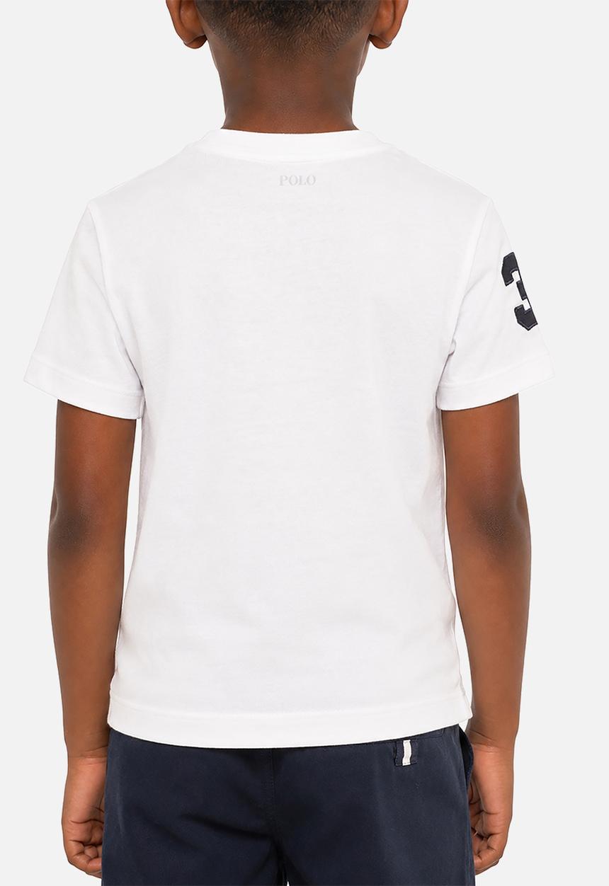 POLO - Boys James V Neck Tee - White