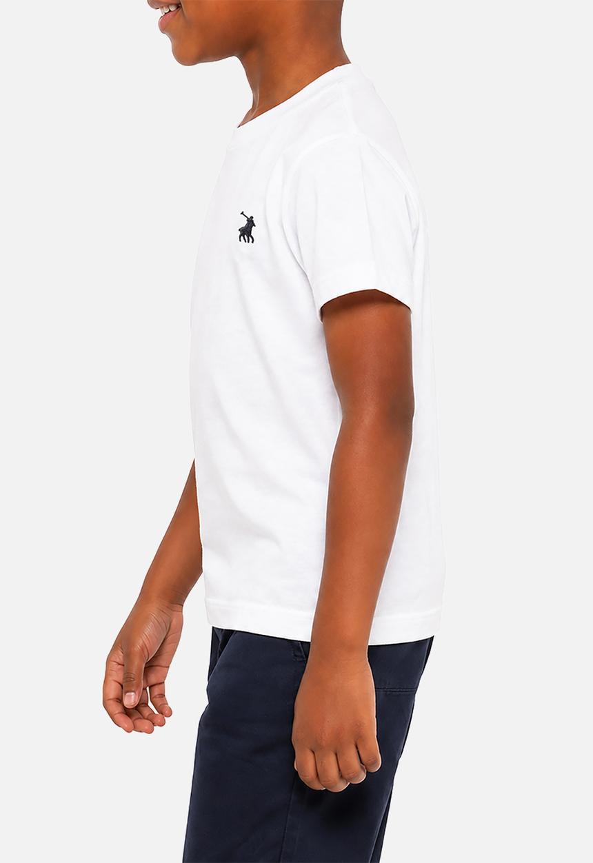 POLO - Boys James V Neck Tee - White