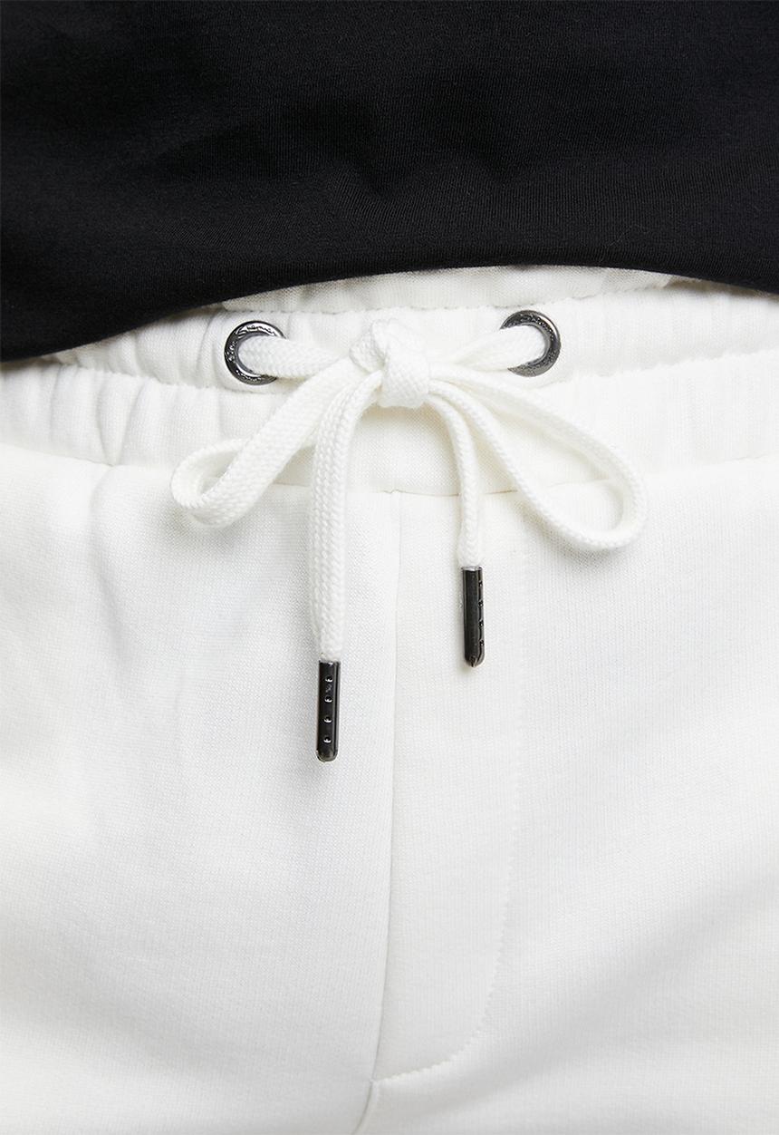 Ben Sherman - Happy Bear Fleece Jog Shorts - Off White