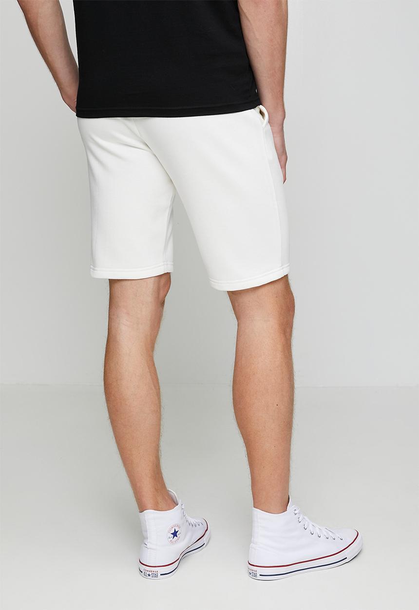 Ben Sherman - Happy Bear Fleece Jog Shorts - Off White