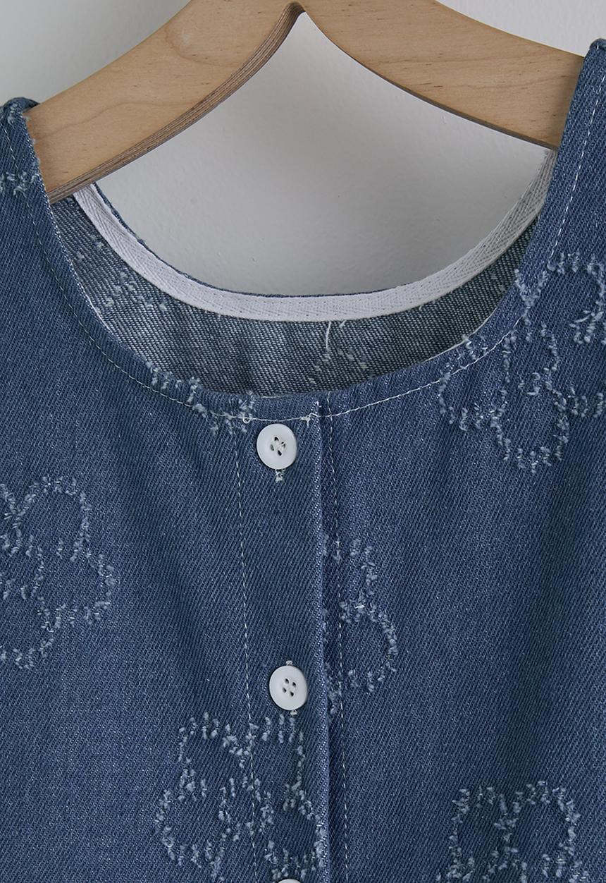 Pop Candy - Sleeveless tee and shorts - blue