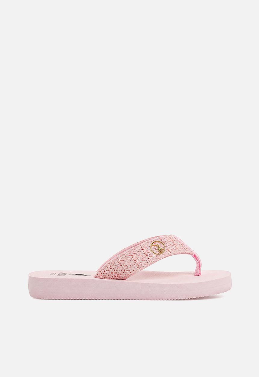 POLO -  Raffia Flip Flop  - Pink