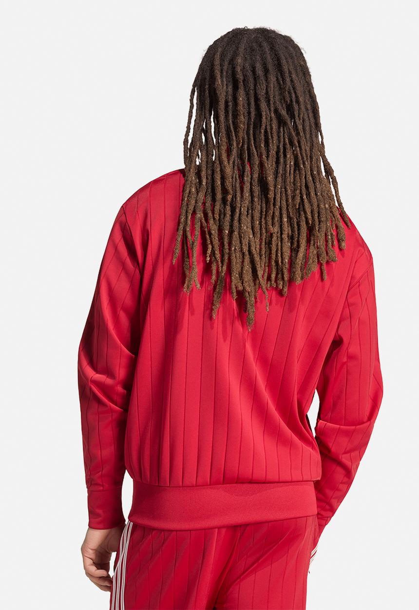 adidas Originals - Firebird Pinstripe Drop Needle Track Top - Victory Red