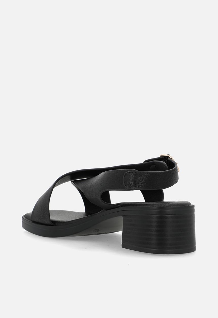Butterfly Classics - Esmee 1 cross strap heel - black